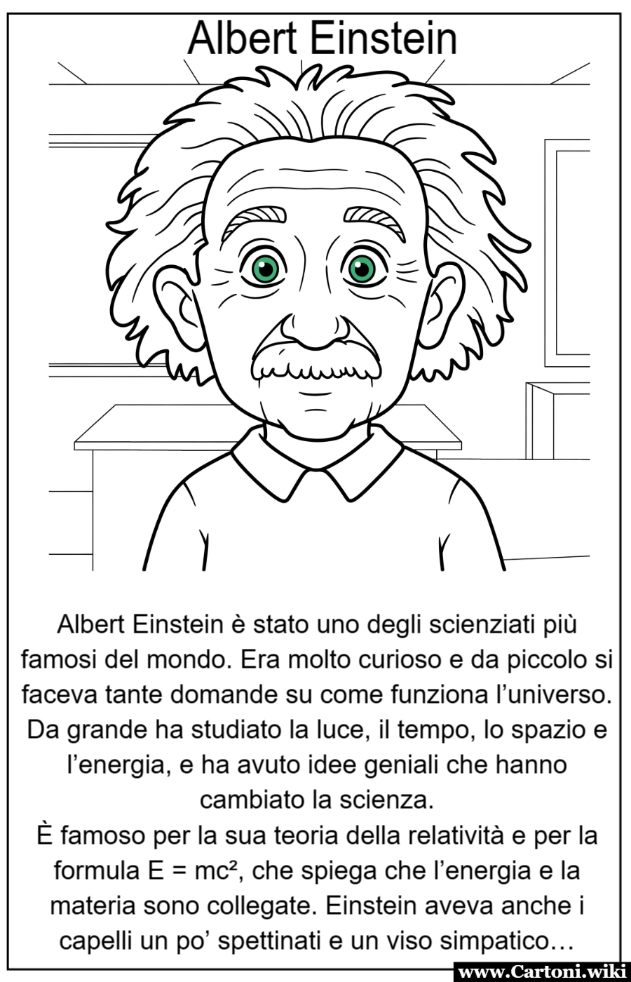 Albert Einstein: scheda didattica per bambini