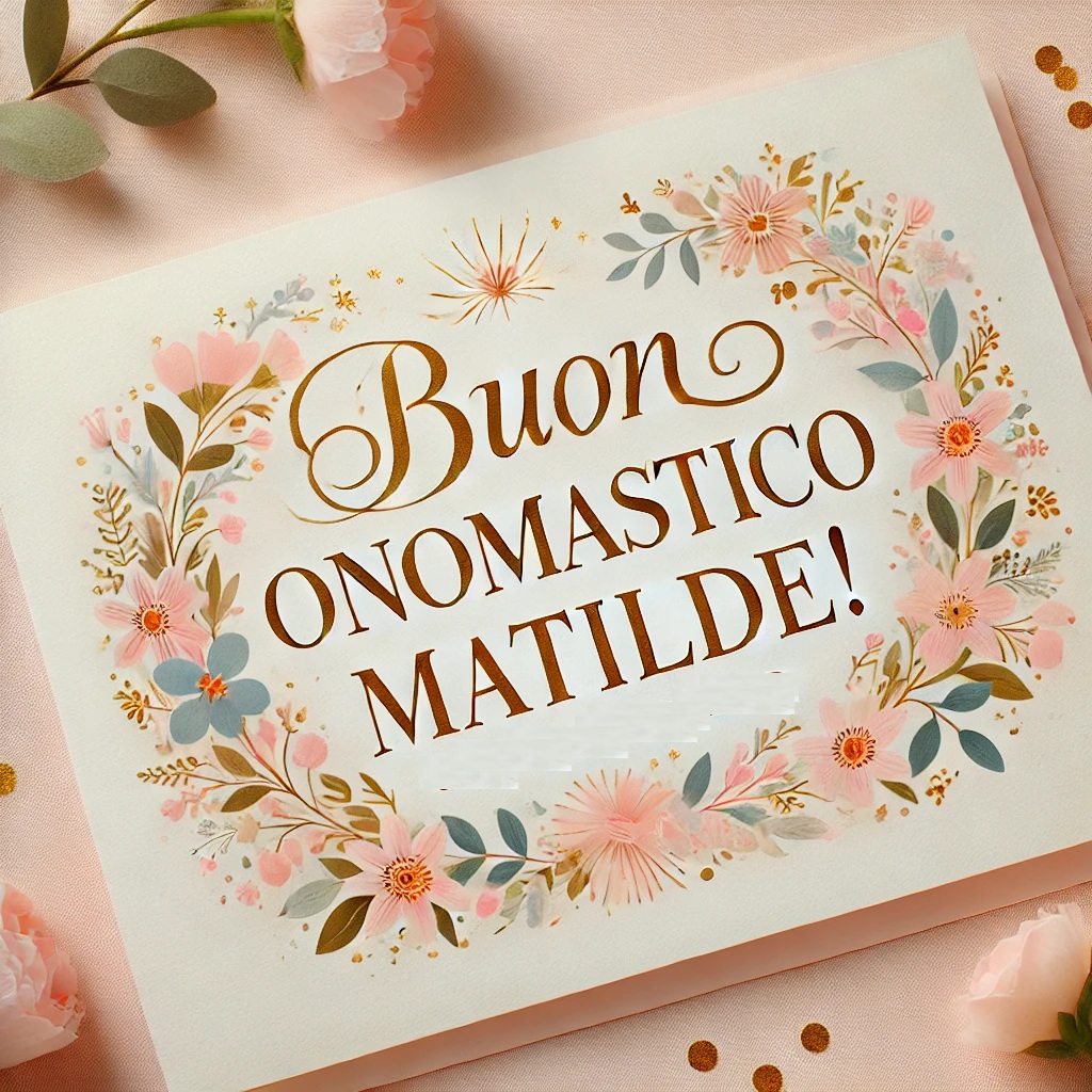 Auguri Matilde: un pensiero per te