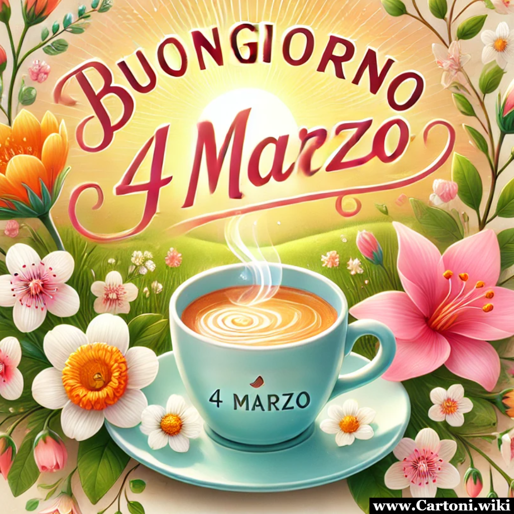 Buongiorno e Felice 4 Marzo!